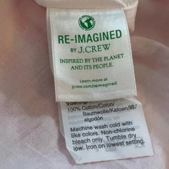 J. Crew Tiered Popover Dress in Pink and White Stripe - Size Small - Picture 7 of 10